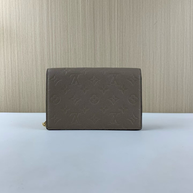 LV  Vavin WOC 大象灰 壓紋 芯片款19*12*5 98新盒子塵袋-6