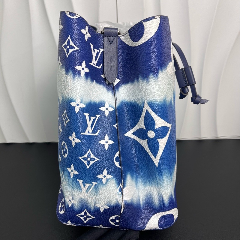 Lv 夏日扎染系列水桶肩背包芯片款26*16.5*26.5cm 98新配件塵袋-3