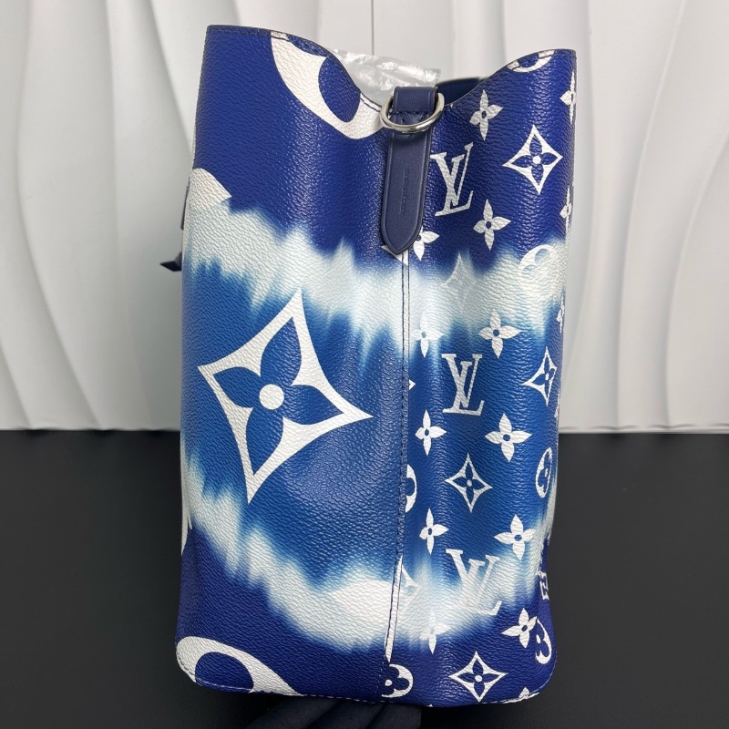 Lv 夏日扎染系列水桶肩背包芯片款26*16.5*26.5cm 98新配件塵袋-5