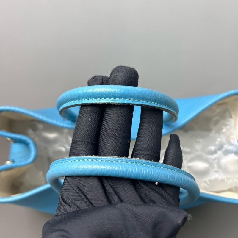 Hermes gardenparty30藍色30*13*20cm  98新配件塵袋-2