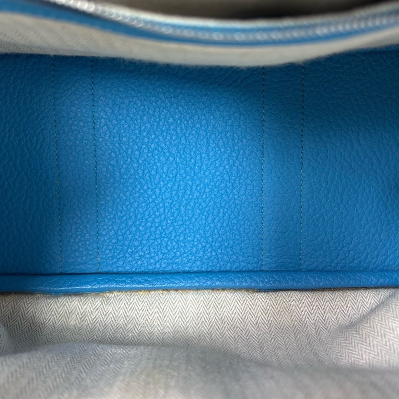 Hermes gardenparty30藍色30*13*20cm  98新配件塵袋-3