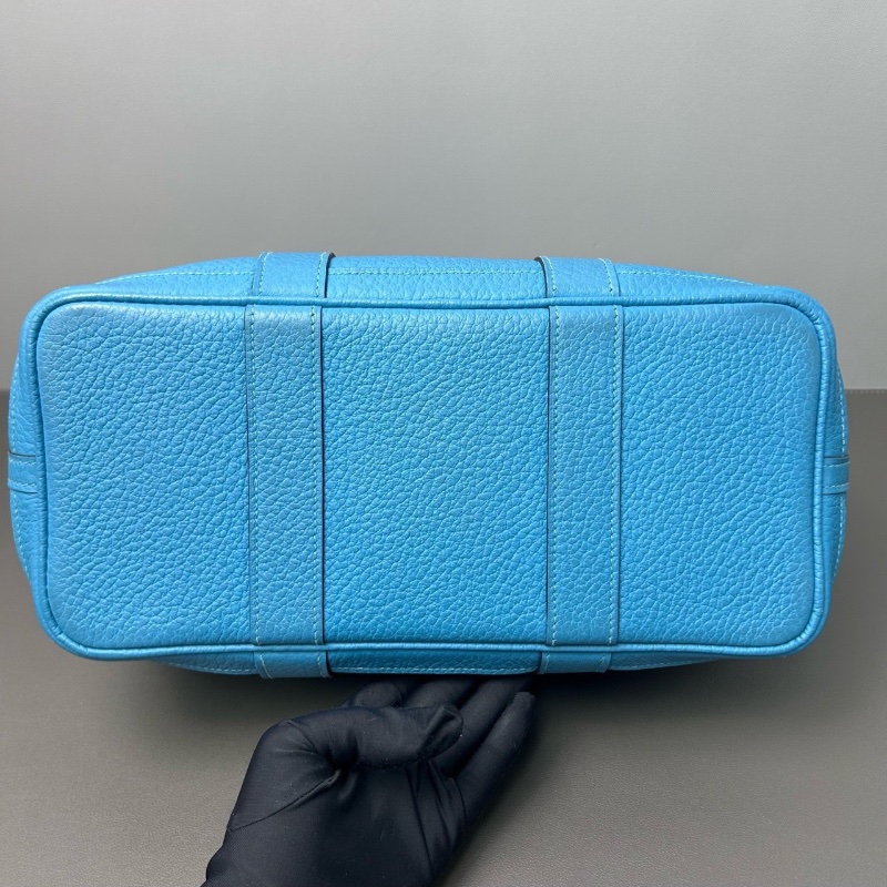 Hermes gardenparty30藍色30*13*20cm  98新配件塵袋-5