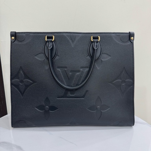 JK國際二手精品✨LV on the go MM 黑壓紋 晶片款 專櫃11.5萬‼️