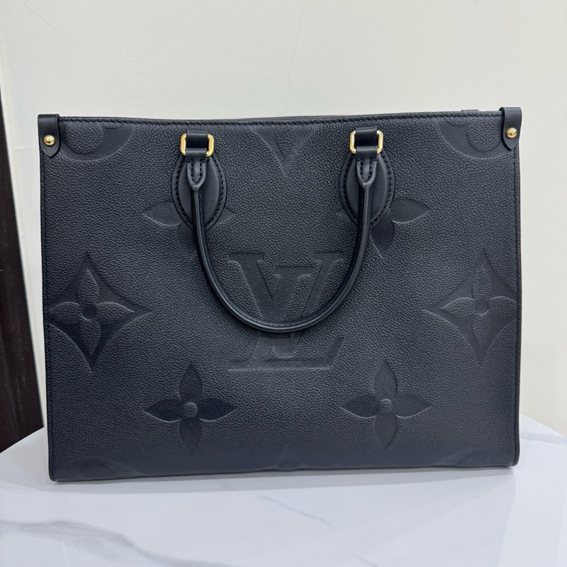 JK國際二手精品✨LV on the go MM 黑壓紋 晶片款 專櫃11.5萬‼️-4