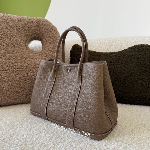 愛馬仕 Hermès 全新 garden party 30 大象灰 花園包