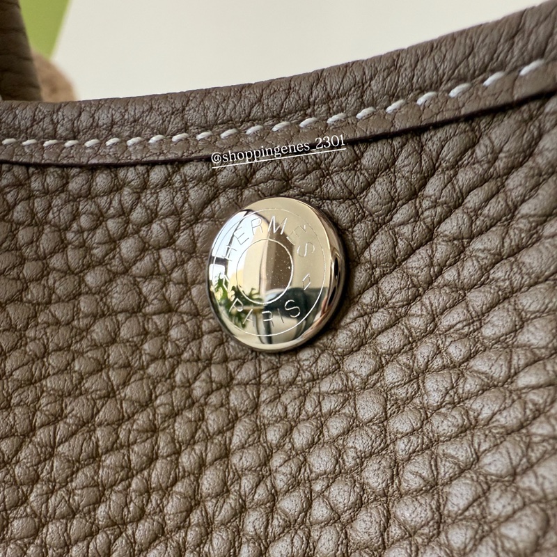 愛馬仕 Hermès 全新 garden party 30 大象灰 花園包-5