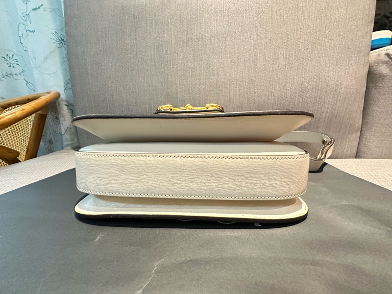 GUCCI  1955中號經典款  老花帆布馬鞍肩背包-2