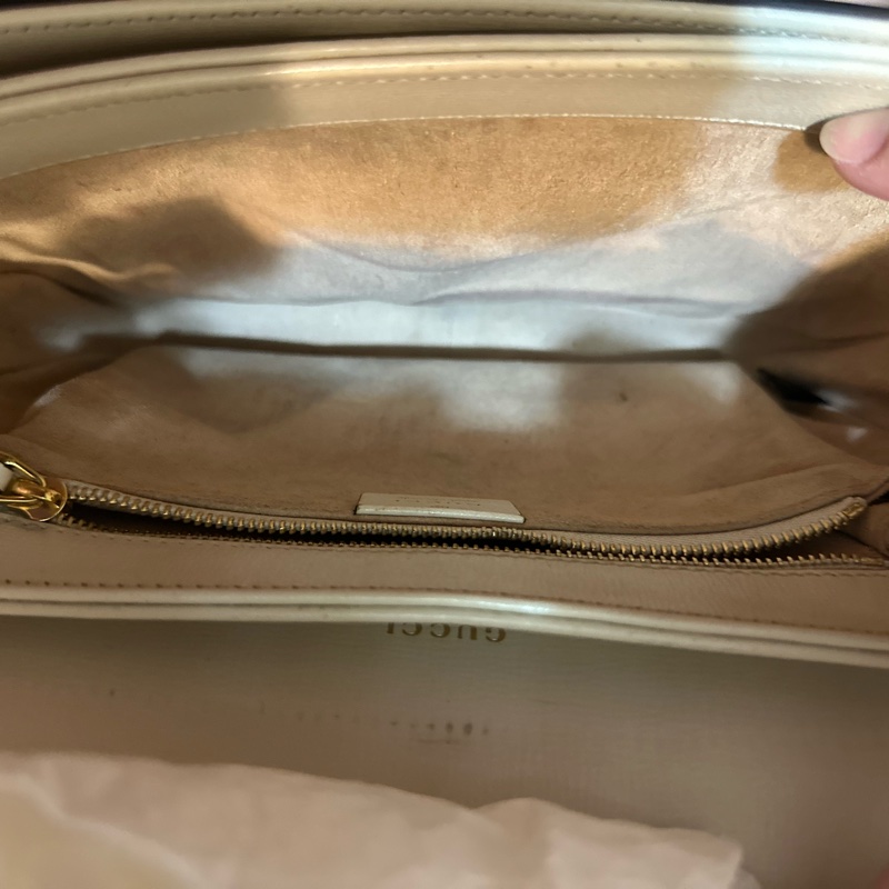 GUCCI  1955中號經典款  老花帆布馬鞍肩背包-10