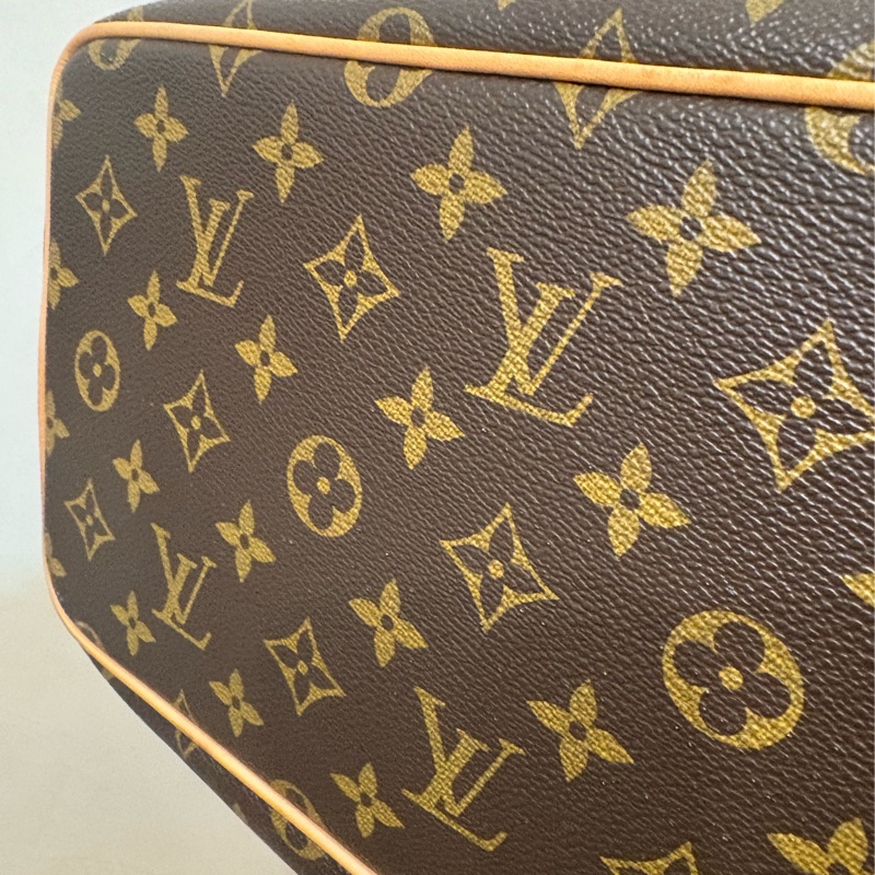 LV 老花手提皺摺包 附斜背帶-5