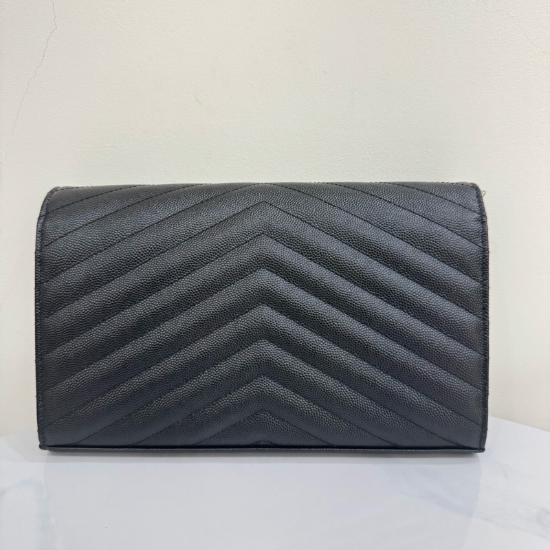 JK國際二手精品✨ YSL Woc 黑銀大款 22cm-3
