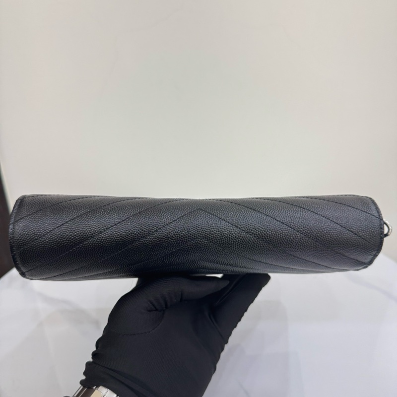 JK國際二手精品✨ YSL Woc 黑銀大款 22cm-6