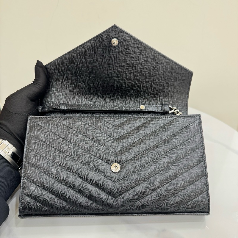 JK國際二手精品✨ YSL Woc 黑銀大款 22cm-15