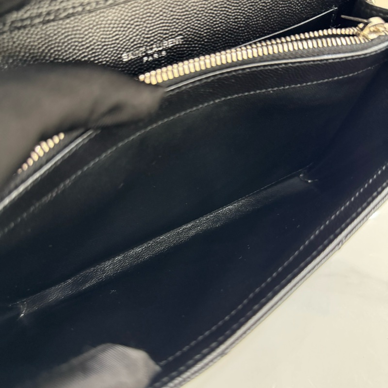 JK國際二手精品✨ YSL Woc 黑銀大款 22cm-19