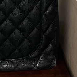 已絕版 CHANEL 黑色荔枝紋牛皮GST  豆腐包-13