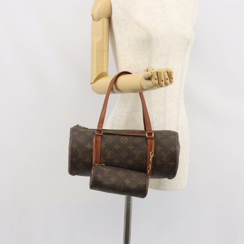 【日本直送】路易威登 Monogram Papillon 30 手提包 M51385 LV Auth ka1931V-23