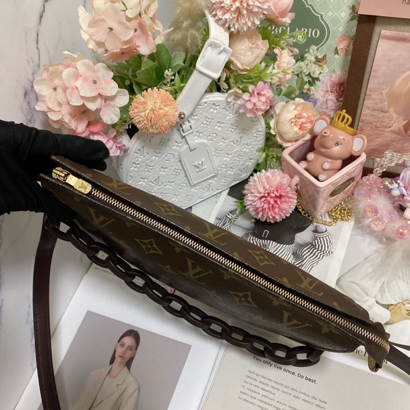 LV M47542 26梳洗包手拿包鏈條包🏅-11