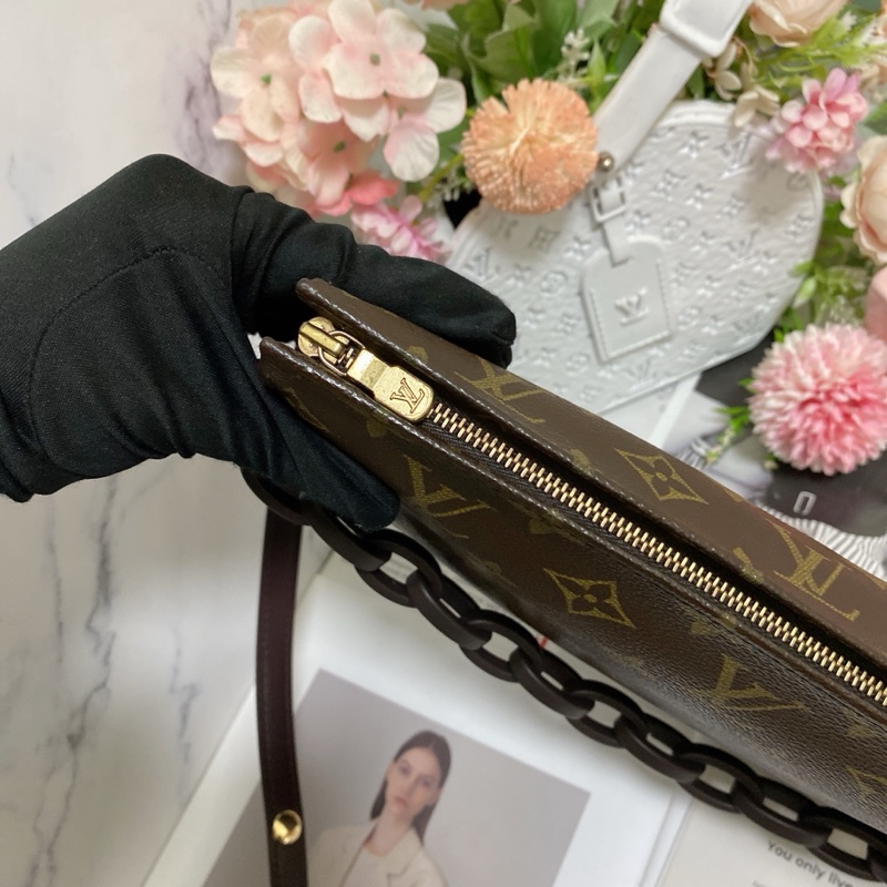 LV M47542 26梳洗包手拿包鏈條包🏅-12