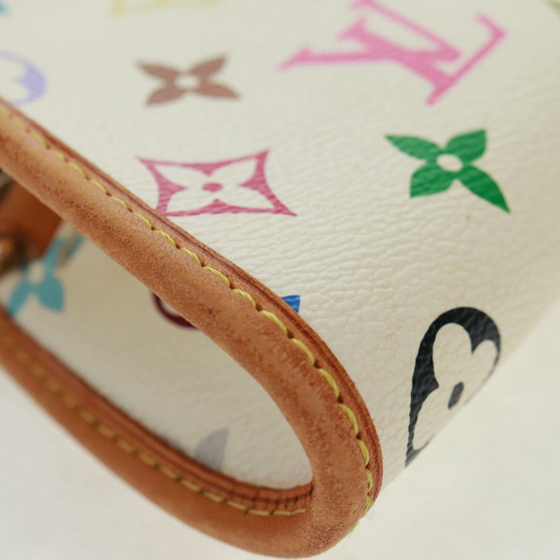 【日本直送】路易威登 Monogram Multicolor Shirley 單肩包 白色 M40049 正品 165408V-7