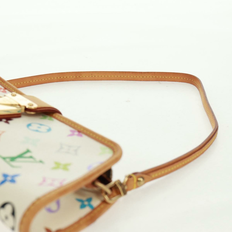 【日本直送】路易威登 Monogram Multicolor Shirley 單肩包 白色 M40049 正品 165408V-13