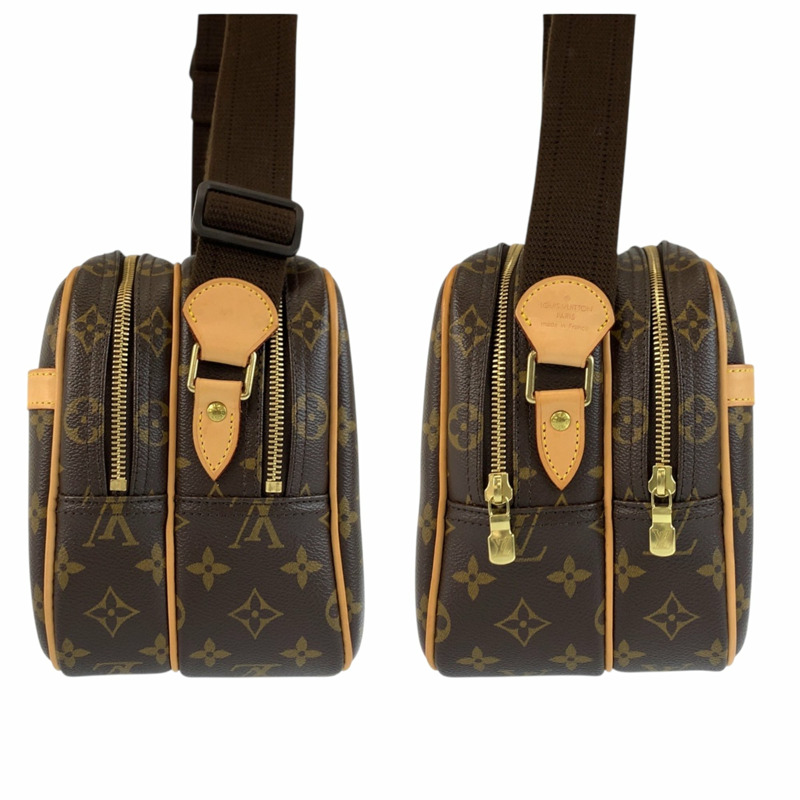 路易威登 Monogram Reporter PM 單肩包，棕色配金色五金，M45254，女士款-6