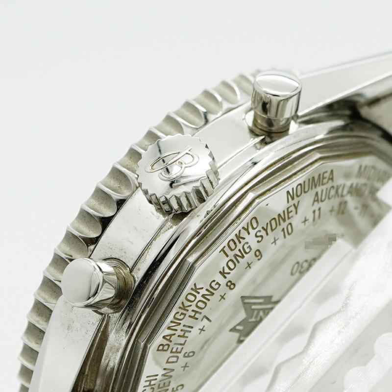 百年靈 Navitimer A21330 銀色錶盤男士腕錶-11