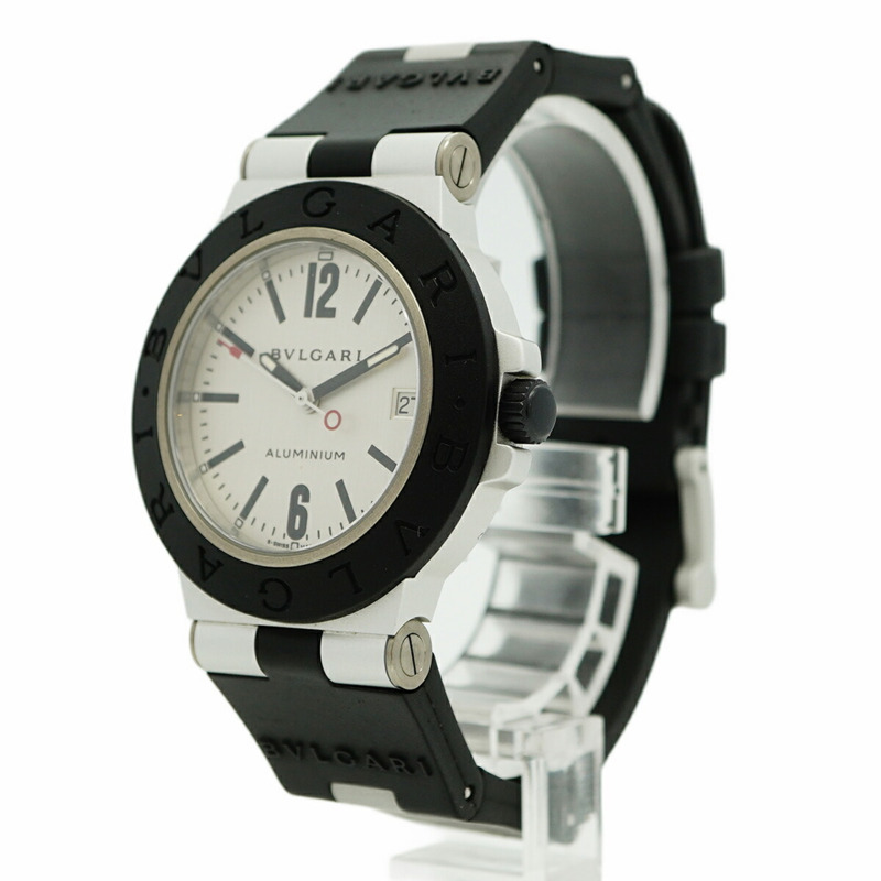 寶格麗 (Bvlgari) AL38TA 鋁合金銀色錶盤男士腕錶-2