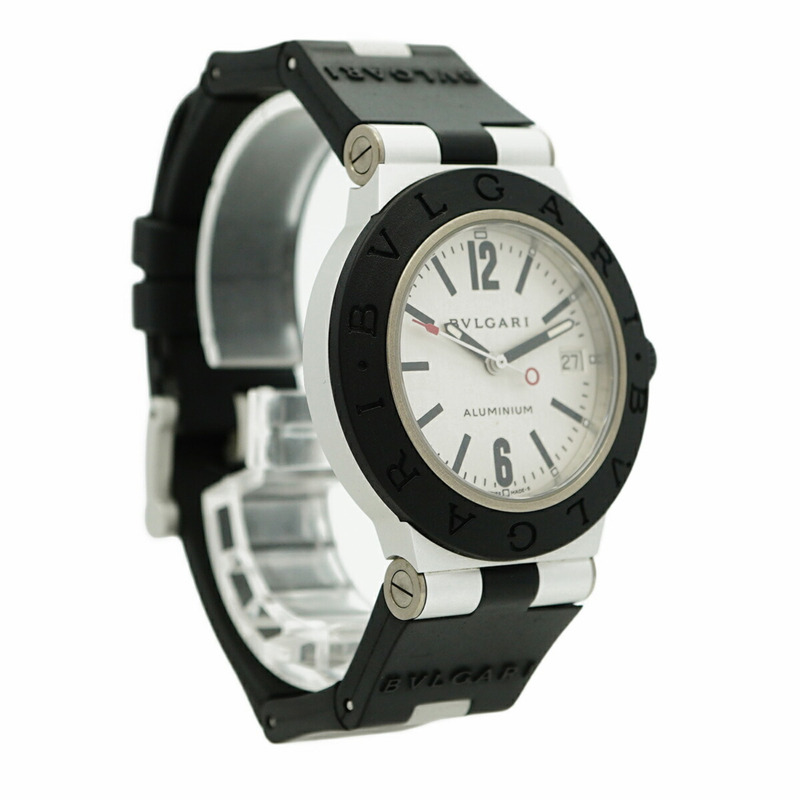寶格麗 (Bvlgari) AL38TA 鋁合金銀色錶盤男士腕錶-3