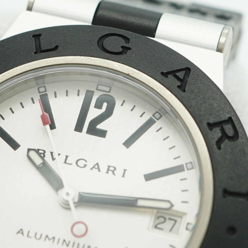 寶格麗 (Bvlgari) AL38TA 鋁合金銀色錶盤男士腕錶-6