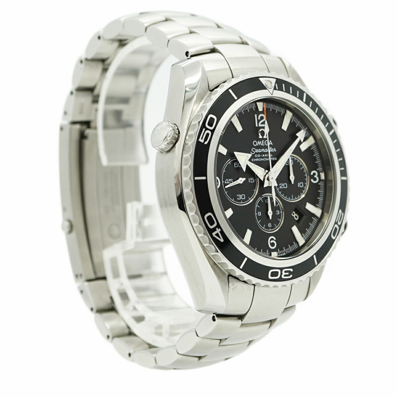 歐米茄海馬系列 2210.50 黑色錶盤男士腕錶-2