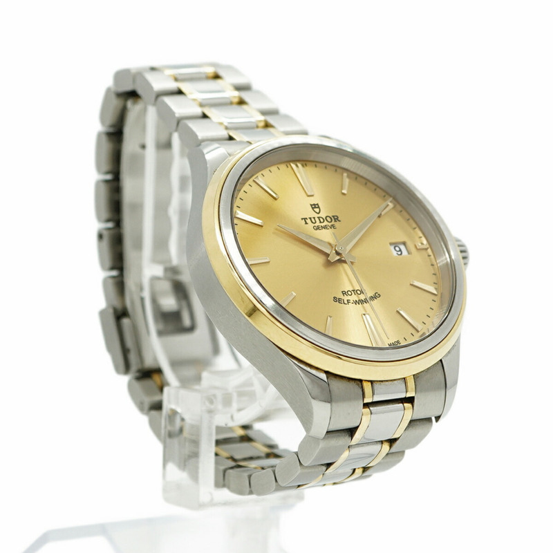 帝舵 Style 12503 金色錶盤男士腕錶-3