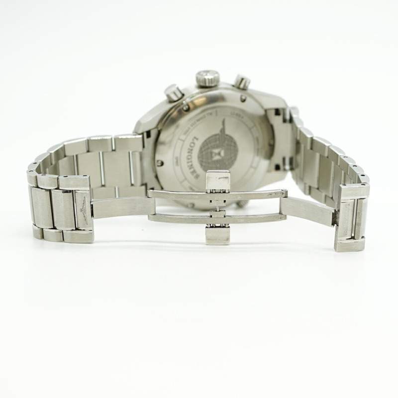 浪琴琴表 Spirit L3.820.4.53.6 黑色錶盤男士腕錶-4