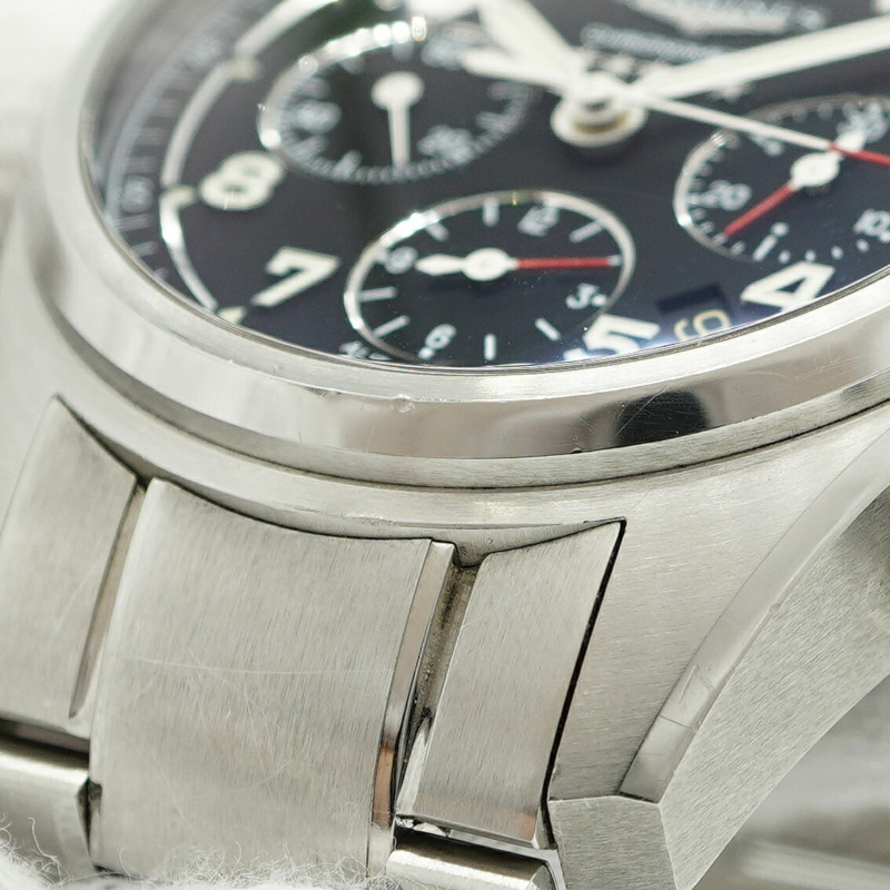 浪琴琴表 Spirit L3.820.4.53.6 黑色錶盤男士腕錶-7