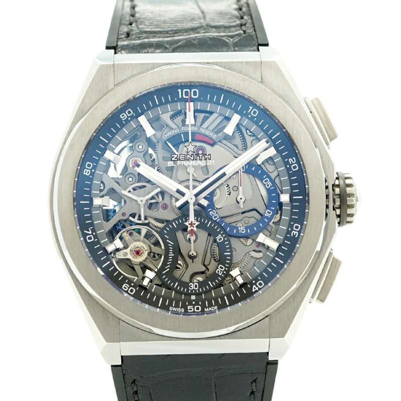 真力時 Defy El Primero 21 95.9000.9004 78.R582 鏤空錶盤男士腕錶-0