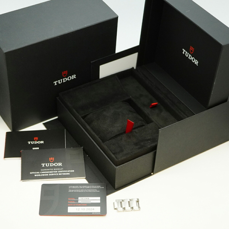 帝舵碧灣系列 79830RB 銀色錶盤男士腕錶-1