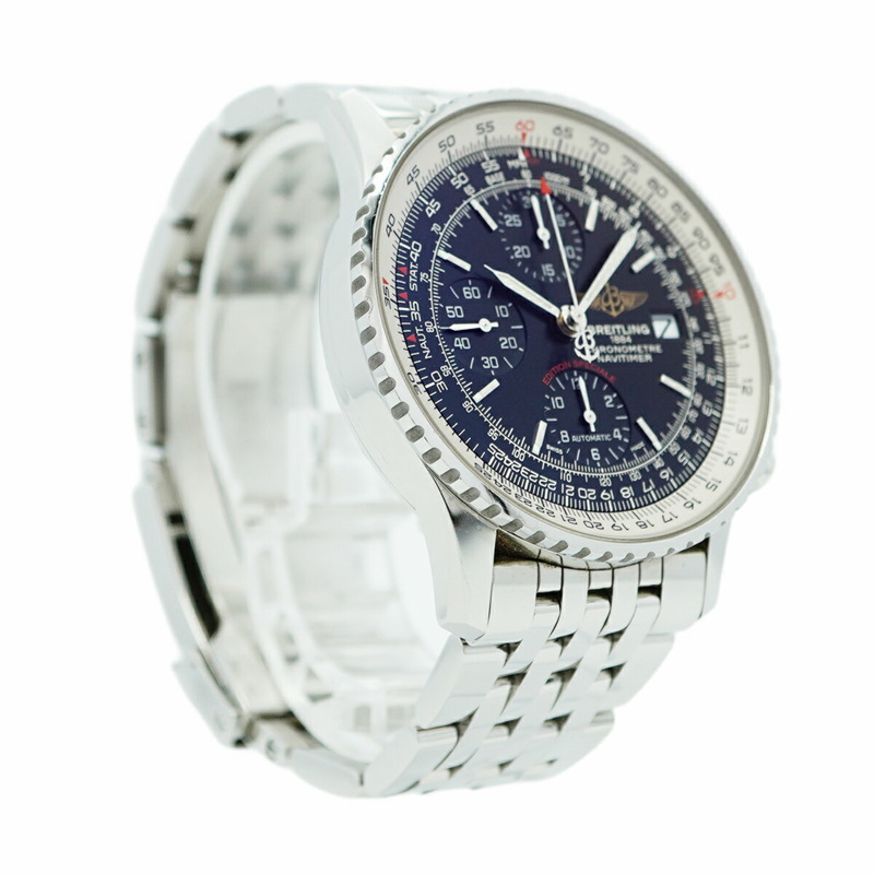 百年靈 Navitimer A13324 黑色錶盤男士腕錶-3