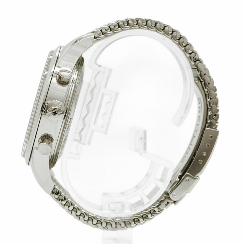 百年靈 Transocean AB0152 銀色錶盤男士腕錶-9