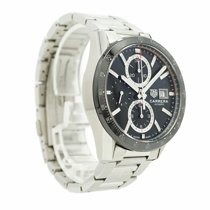 TAG Heuer 豪雅卡萊拉系列 CBM2110 黑色錶盤男士腕錶-3