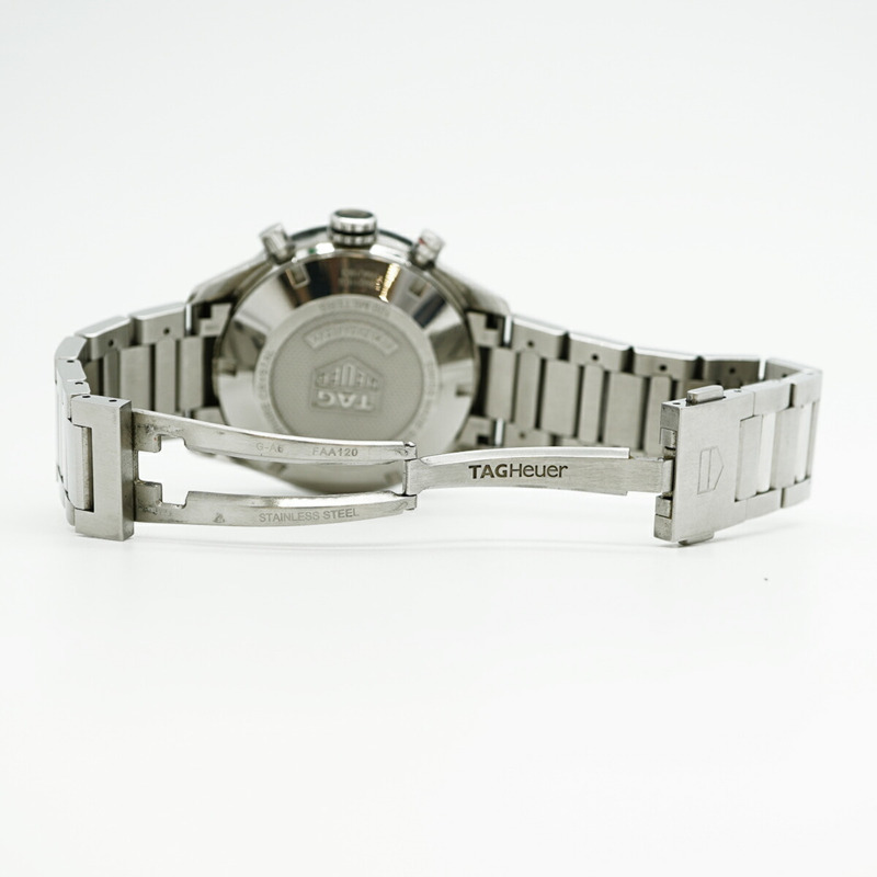 TAG Heuer 豪雅卡萊拉系列 CBM2110 黑色錶盤男士腕錶-4