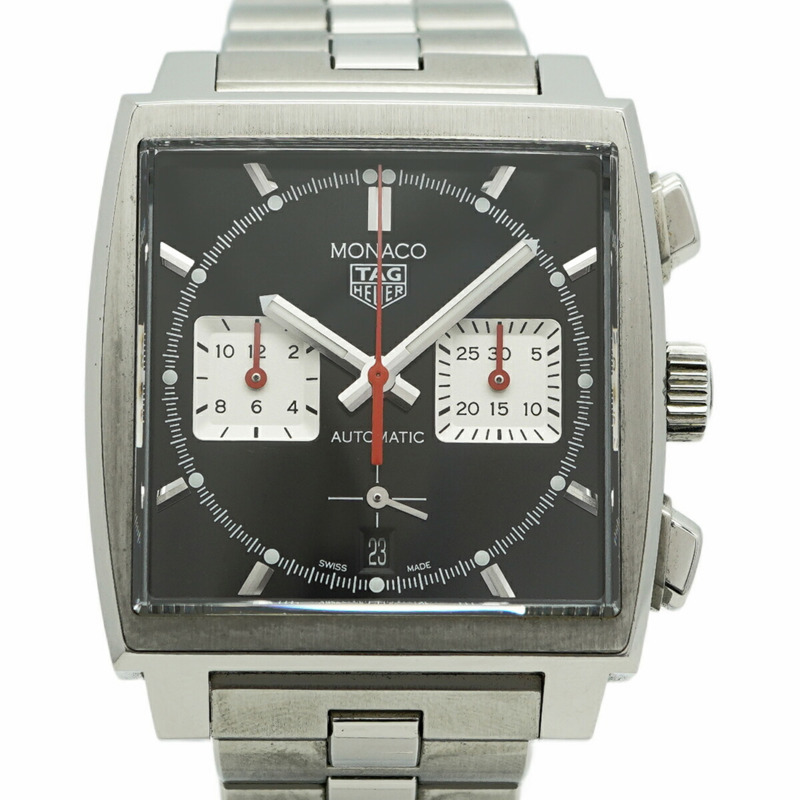 TAG Heuer 豪雅摩納哥系列 CBL2113 黑色錶盤男士腕錶-0