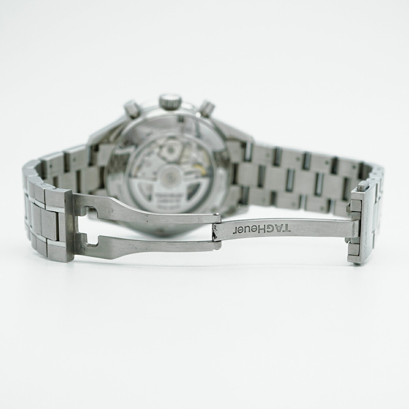 TAG Heuer Carrera CV201K 黑色錶盤男士腕錶-4