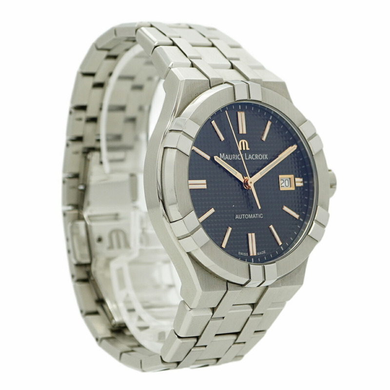 Maurice Lacroix Aicon AI6008-SS002-331-1 男士灰色錶盤腕錶-3