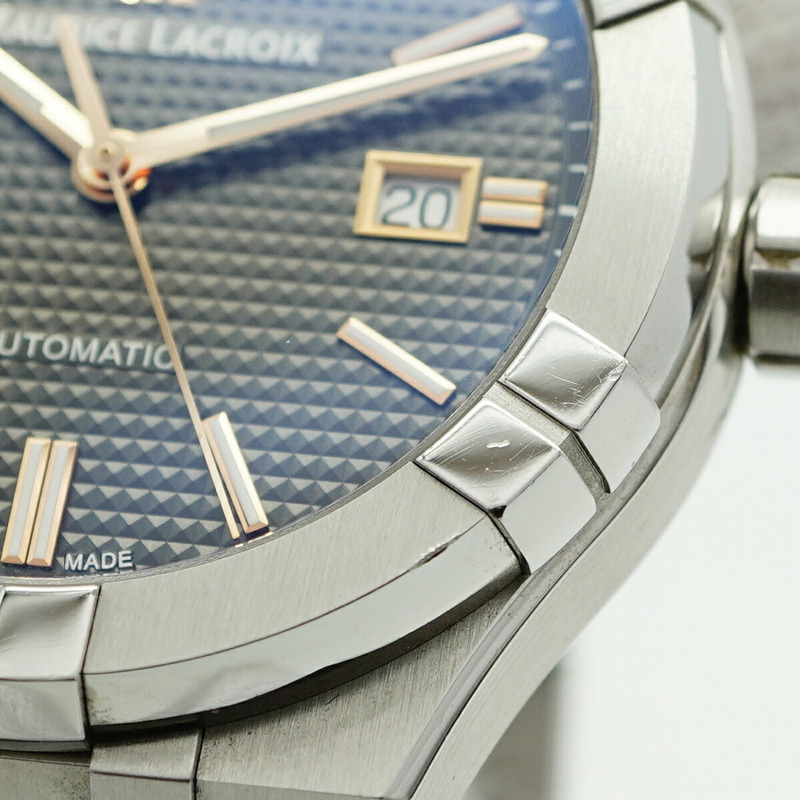 Maurice Lacroix Aicon AI6008-SS002-331-1 男士灰色錶盤腕錶-7