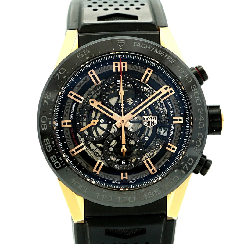 TAG Heuer 豪雅卡萊拉 CAR2A5A 鏤空錶盤男士腕錶-0
