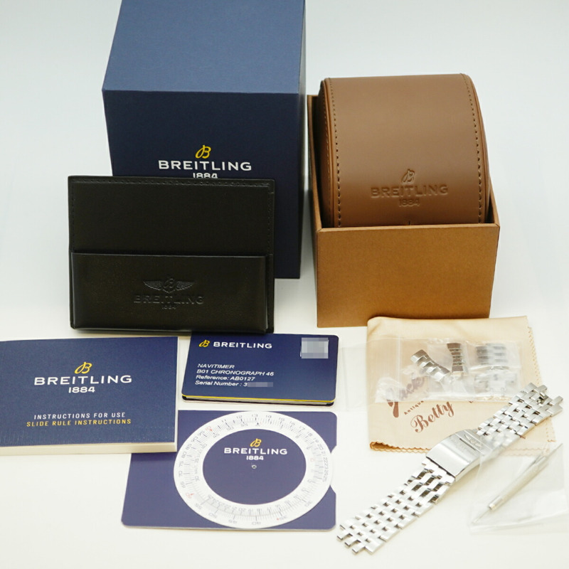 百年靈 Navitimer AB0127 黑色錶盤男士腕錶-1