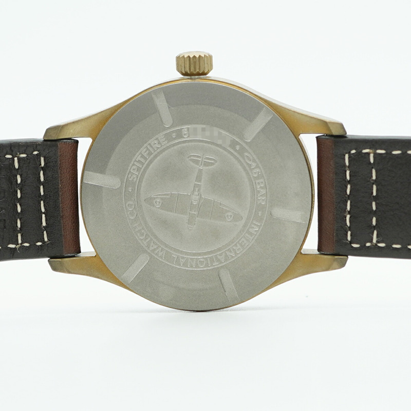 IWC 沙夫豪森飛行員手錶 IW326802 綠色錶盤男士腕錶-5