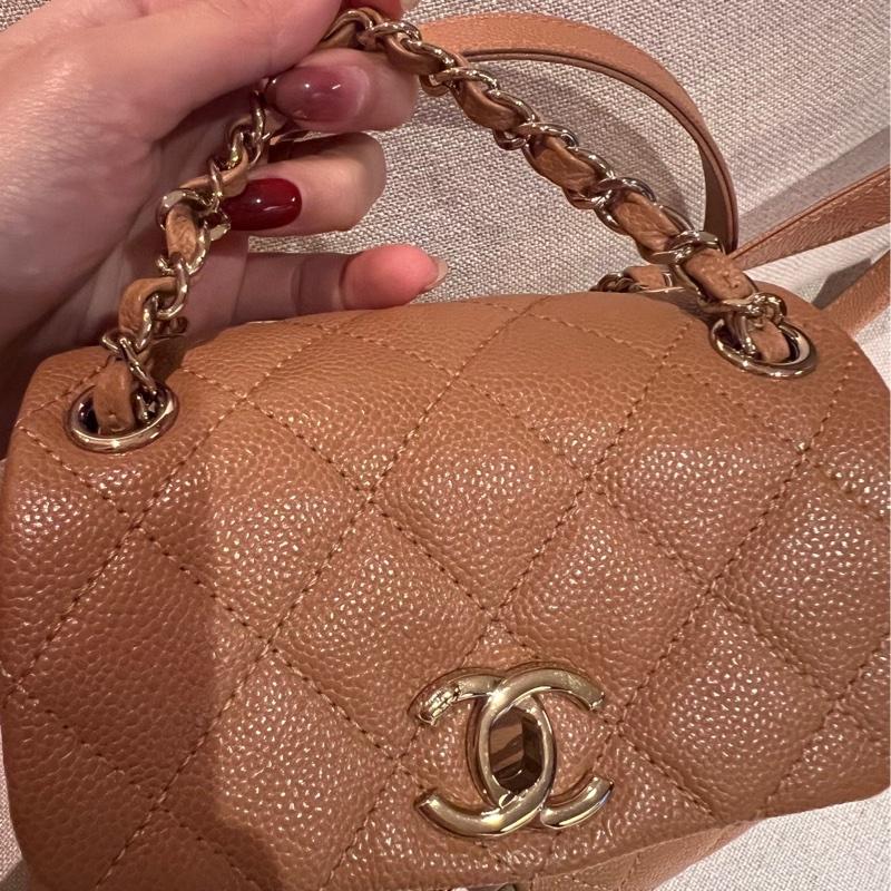 Chanel小青蛙焦糖棕-4