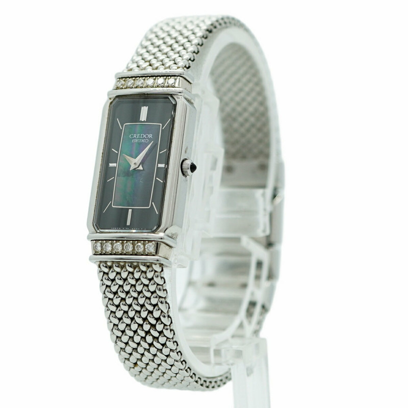 精工 Credor GSTE963 1E70-3C10 黑色錶盤女士腕錶-2