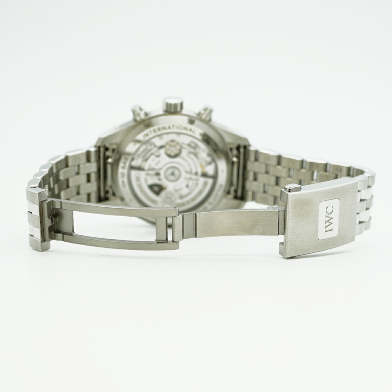 IWC 沙夫豪森飛行員手錶 IW388104 綠色錶盤男士腕錶-4