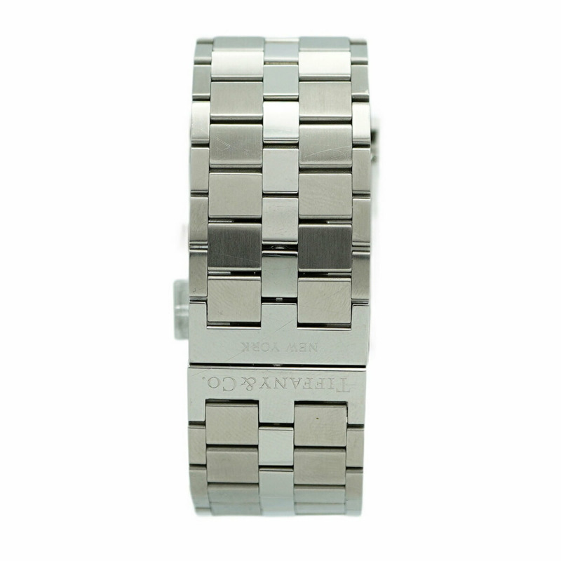 蒂芬妮 Union Square 73344603 藍色錶盤小姐腕錶-8