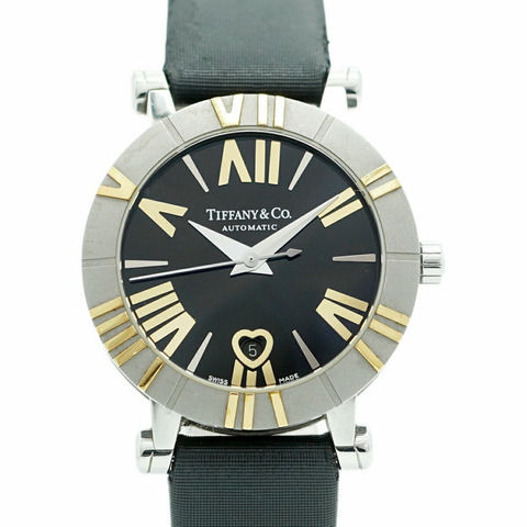 Tiffany Atlas Z1300.68.16A10A41A 黑色錶盤小姐腕錶